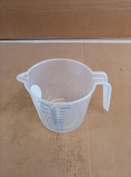 Chef Aid 1L Plastic Jug Transparent Liquid Measuring 5.12x2.99x4.72in New