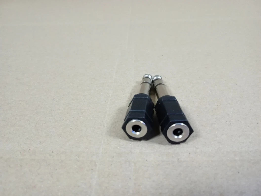 2 Pieces Headphone Jack Adapter 6.35mm Male To 3.5mm Headphone Jack Adapter New