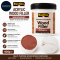 Rustins AWOOM250 Acrylic Wood Filler Mahogany 400g Multi Purpose Repair Compound