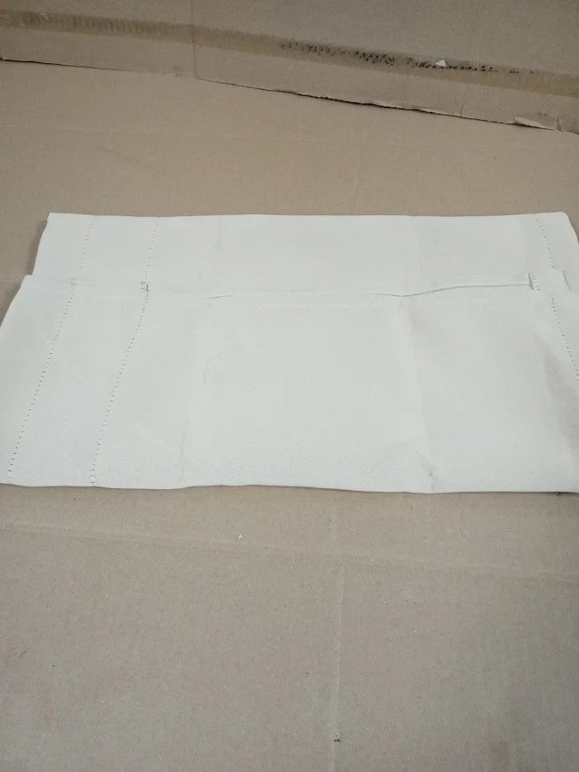 LinTimes Blackout Kitchen Curtains 52x15in Long Beige Rod Pocket Short New