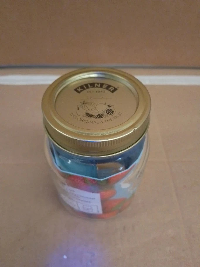 Kilner Preserve Jar 500ml Round Glass Screw Top Lid Preservation Storage New