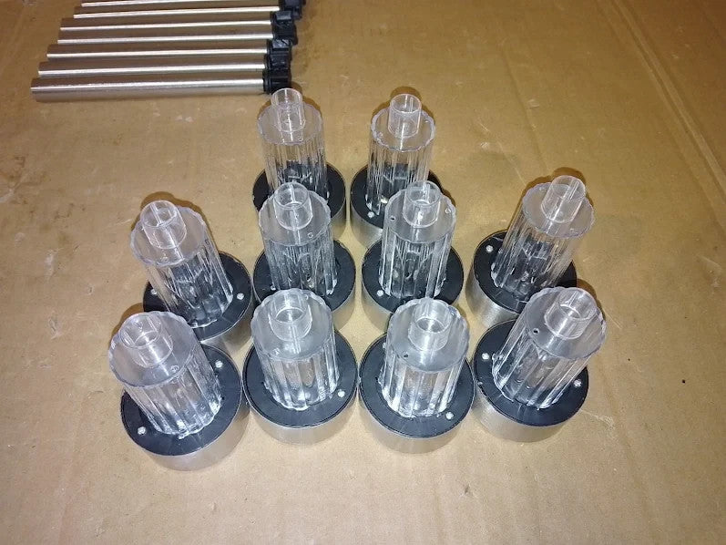 Cuqoo Solar Garden Stake Lights White 10 LED Waterproof Stainless Steel