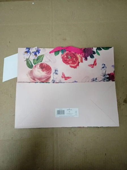 Hallmark Large Gift Bag Elegant Floral Design Birthday Mothers Day New