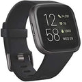 Fitbit Versa 2 Health Fitness Smartwatch Voice Control Black Carbon Standard New
