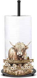 Shimeyao Highland Cow Metal Paper Towel Holder Farmhouse Kitchen Decor Large New