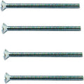 Merriway BH03664 18pcs M3.5 x 50mm 2in Bright Zinc Plated Electrical New