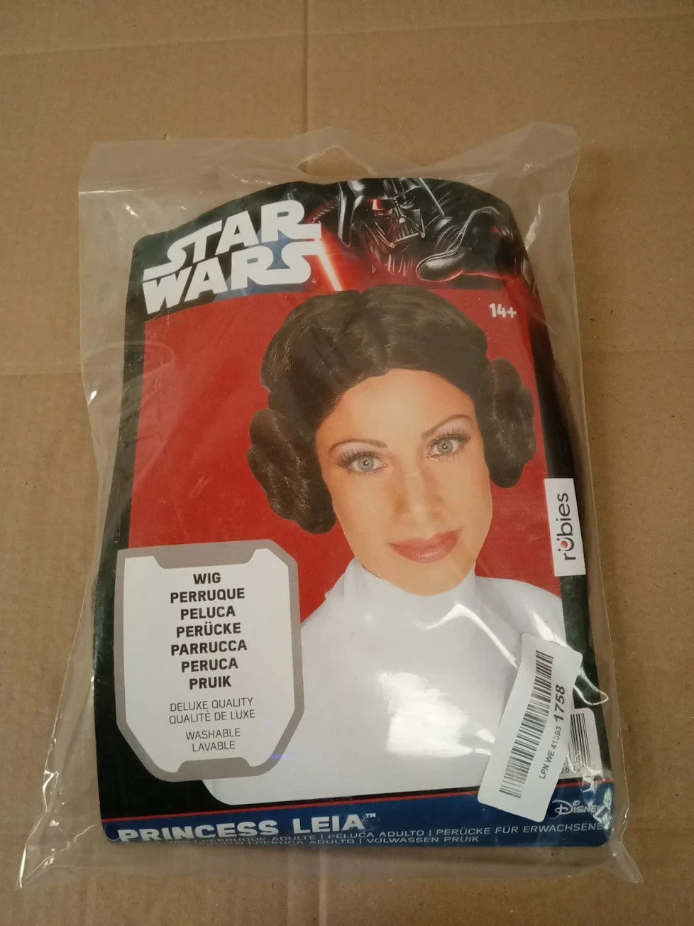 Rubies Official Star Wars Princess Leia Wig Adult Costume One Size Halloween New