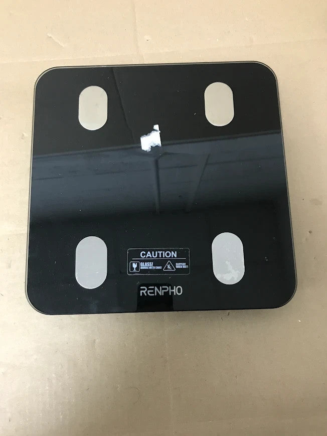 Renpho Smart Body Bluetooth Bathroom Scale Capacity 180kg 28x28x2.5cm Black