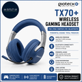 Gioteck TX70+ Wireless Gaming Headset PS5 PS4 Switch PC Bluetooth Blue New
