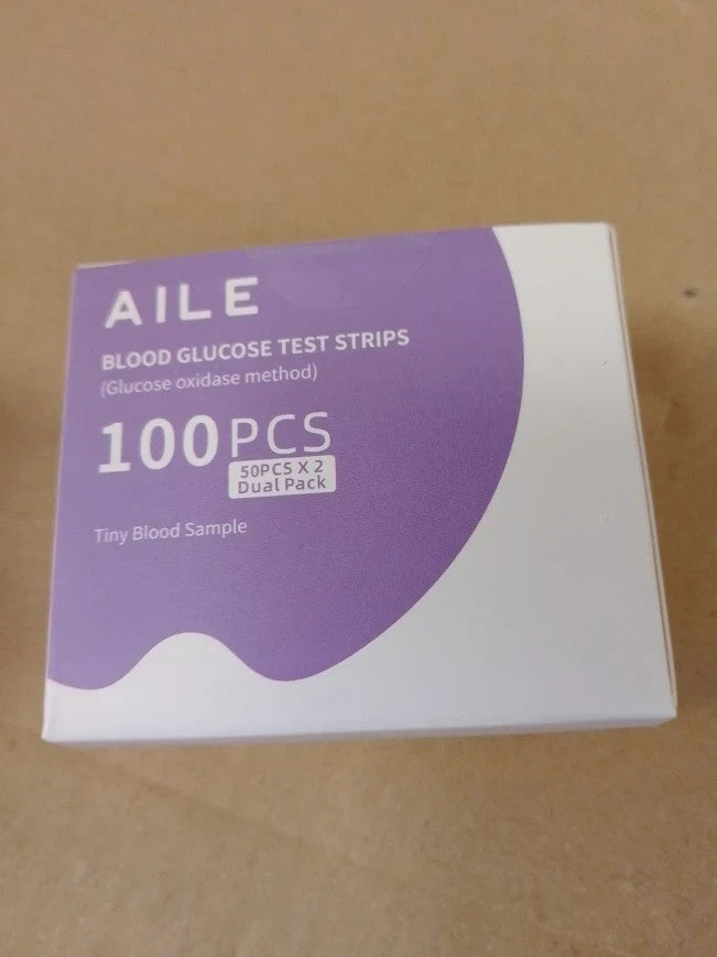 Aile Blood Sugar Monitor Testing Kits Diabetics Meter Home Use Test Strips New