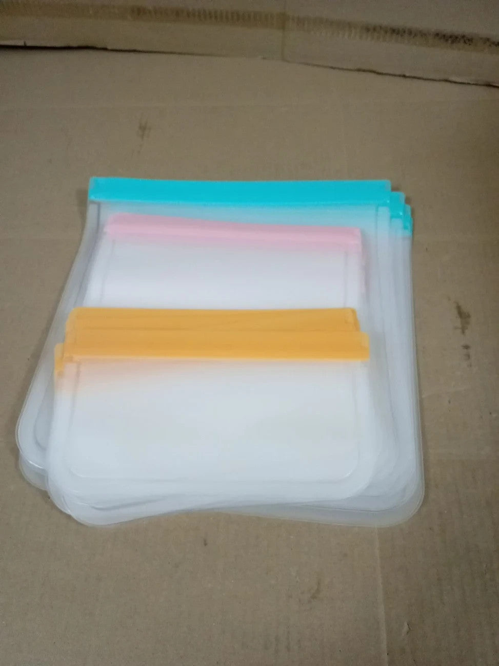 24 Pieces Food Grade Reusable Freezer Bags 4 Gallon 10 Sandwich & 10 Snack New