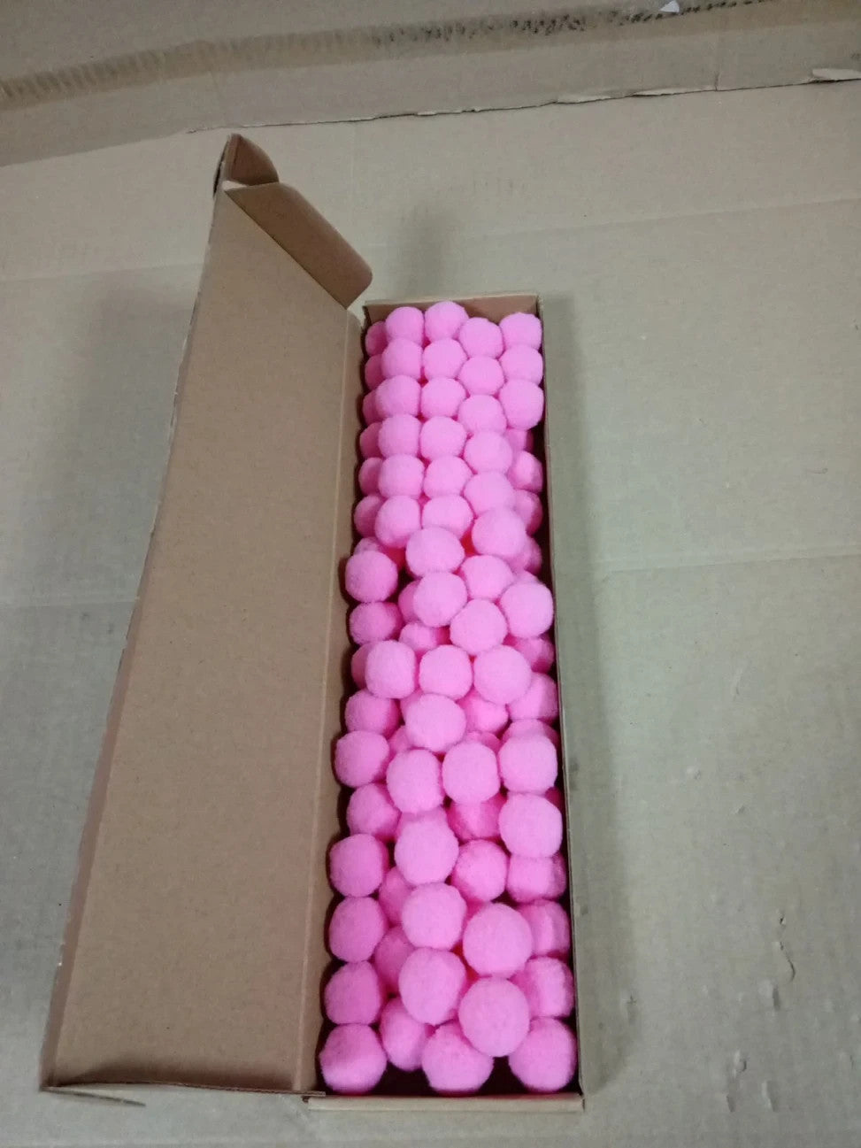 Sourcing Map Pom Felt Balls Felting Fabric 2cm 20mm Pink Home Crafts Project New