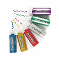 Baker Ross EV900 Jumbo Glitter Glue Pens Assorted Kids Arts Crafts Slimes 6 Pack