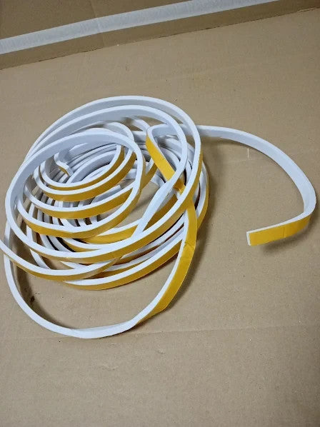 Nznsml 2 Rolls Foam Draught 12x6mmx10m Excluder Tape Windows White New