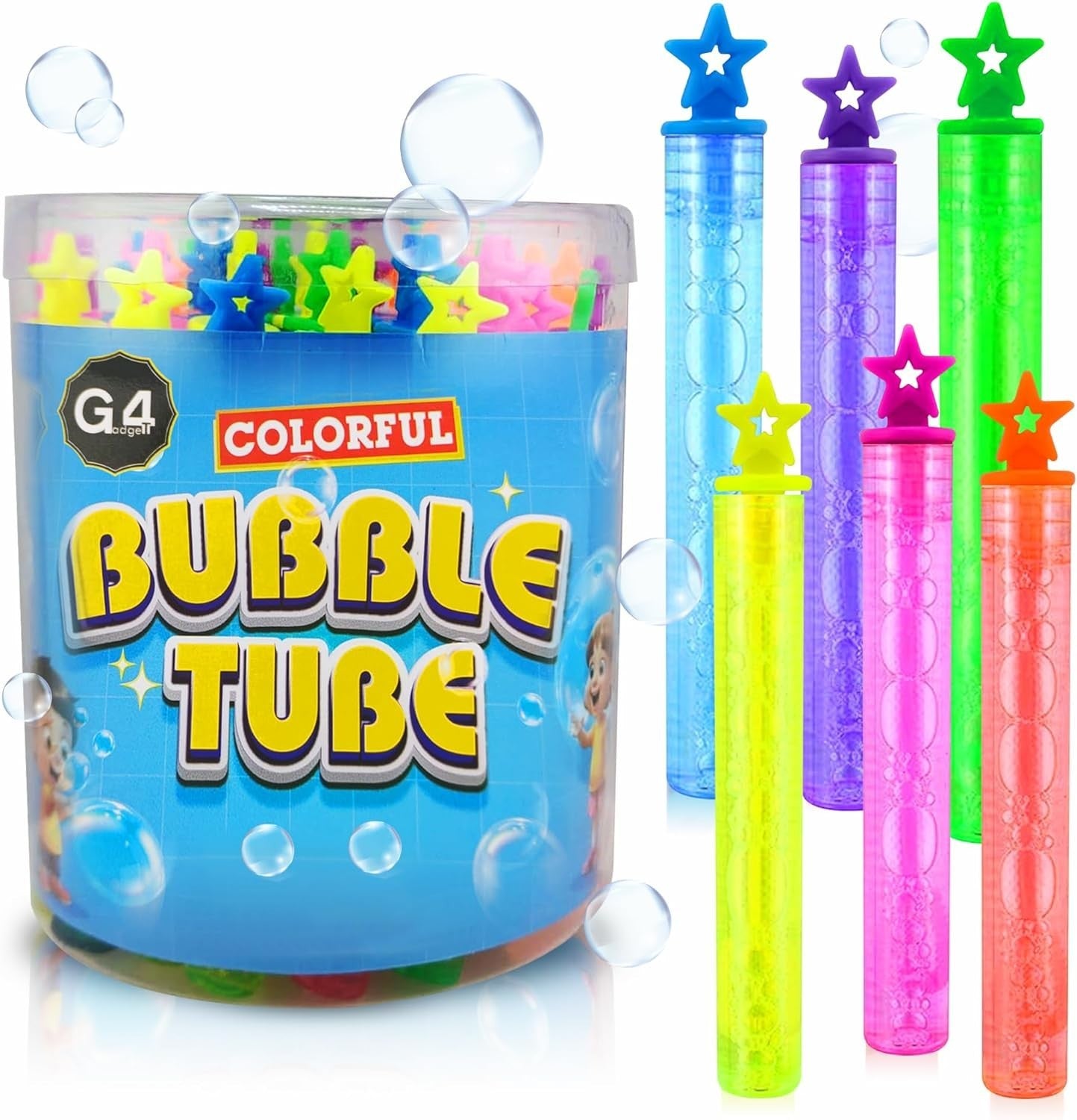 G4GADGET Premium Bubble Tubes Party Bag Fun Colourful Kids Party Favours New