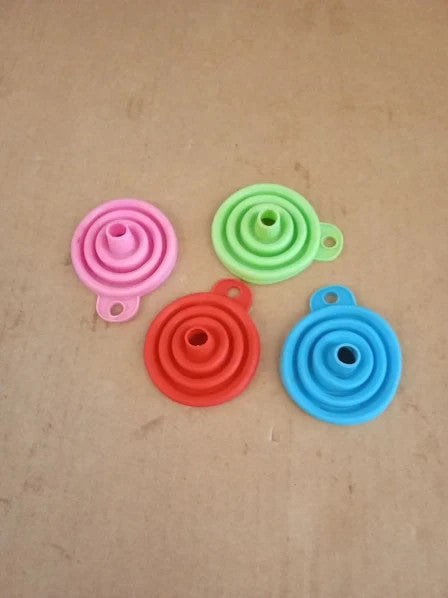 Zybhmje 4pcs Foldable Collapsible Kitchen Accessories Silicone 7.5cm Dia New