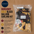 Burgundy Gold Black Garland Kit Latex Balloons Birthday Wedding Party Design New