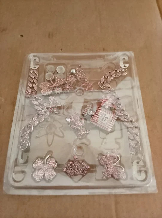Bling Chain Decoration Charms Luxury Rhinestone Cute Diamond Bear Love New
