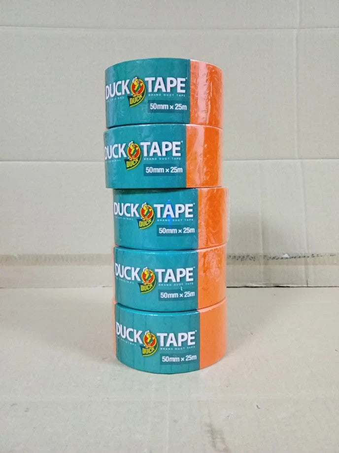 Strong Duck Tape Original Orange 50mm x 25m 5 Pieces Heavy Duty Tape Orange New