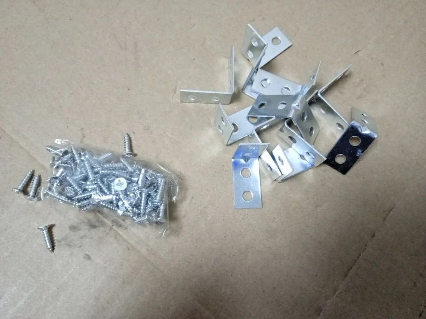 Zavia Angle Brackets Corner Wood 25x25x13mm Galvanised Steel Fixing Repairing