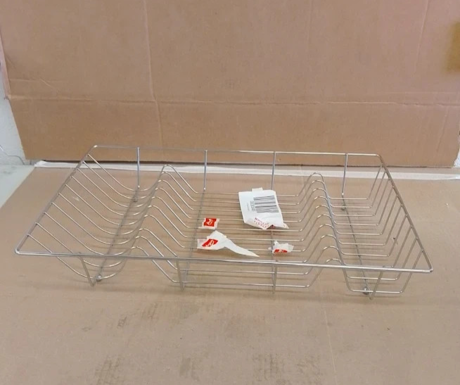 Chrome Wire Dish Drainer Rack Plate Drying Rack Kitchen Sink Organizer New