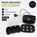 Philips 3000 Series HD9137/91 Egg Cooker 400w Different Cooking Levels Black