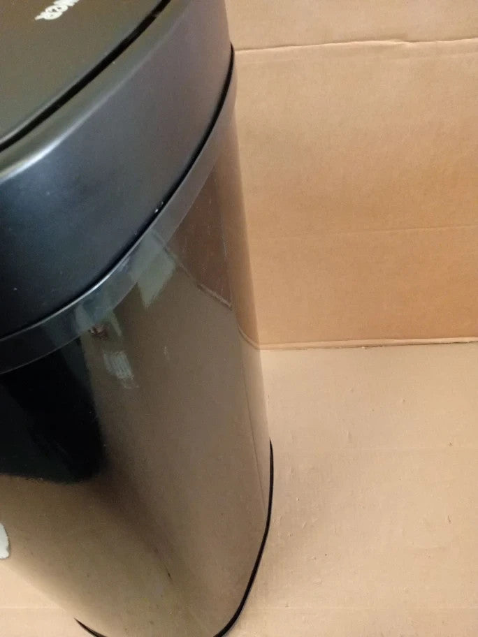 Tower Sensor Sensor Bin 42Litre Made From Steel Black 62x34x25cm