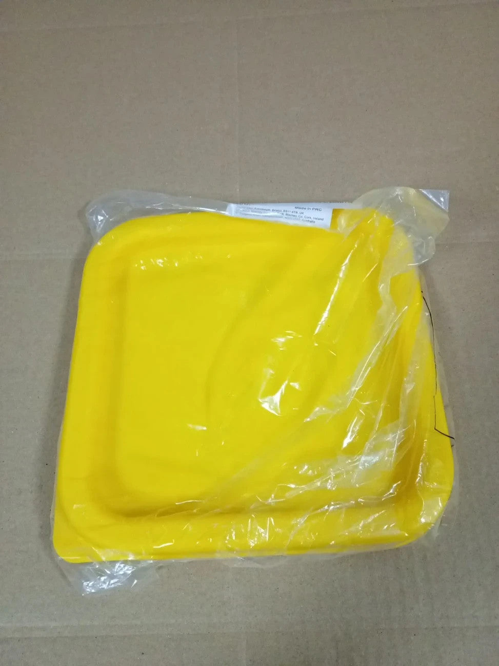 Hygiplas Square Yellow Lid Fit Small 1.5/3.5L Dishwasher Safe Tight Seal New
