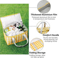 Insulated Picnic Baskets 35x20x20cm Cooler Bag Blanket Portable Water Proof New