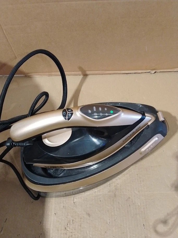 Tower Steam Generator Iron 2400W High Pressure Faster Ironing 1.5L Tank Black