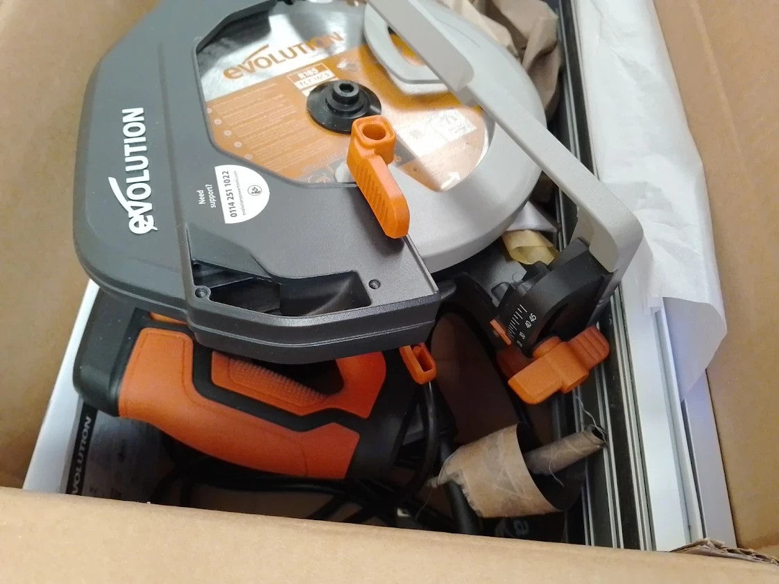 Evolution Power Tools R185CCSX Circular Saw 1020mm Track Cuts Metal New