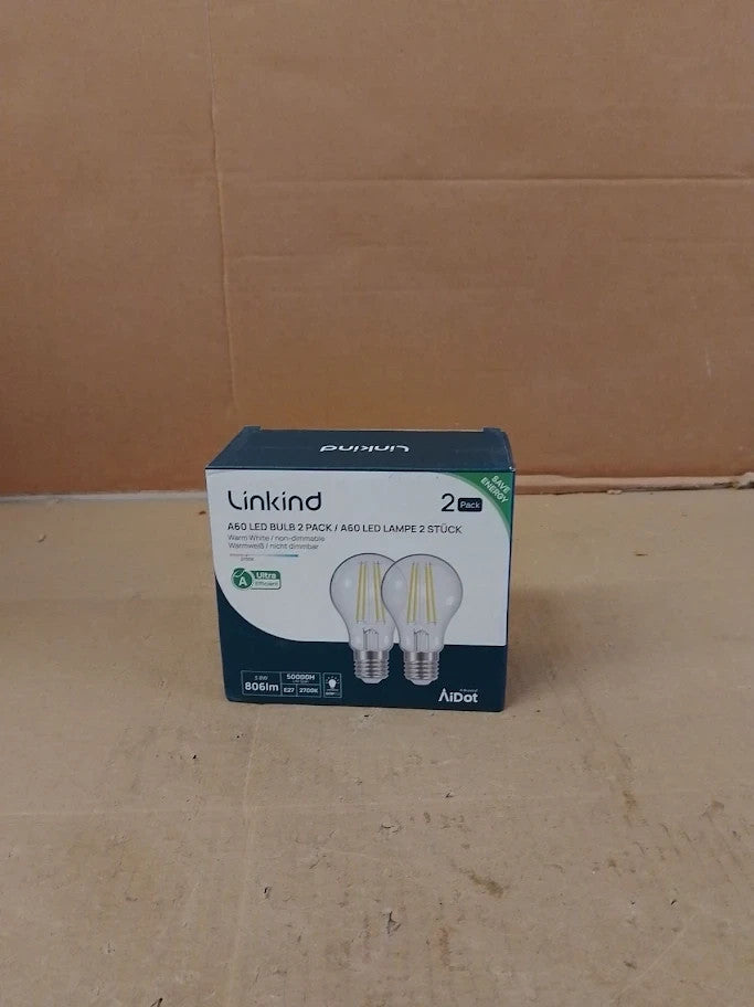 Linkind Ultraeffiziente E27 Lampe Vintage 3.8Wx60W 2700K Warm White New
