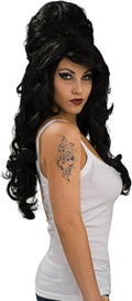 Rubies Official Amy Winehouse Rehab Costume Wig Adult Fancy Dress Accessory New