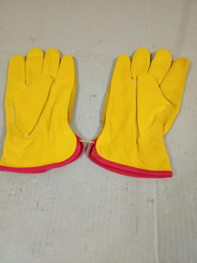 Einskey Gardening Gloves Unisex Tough Thorn Proof Leather Safety Work Small New