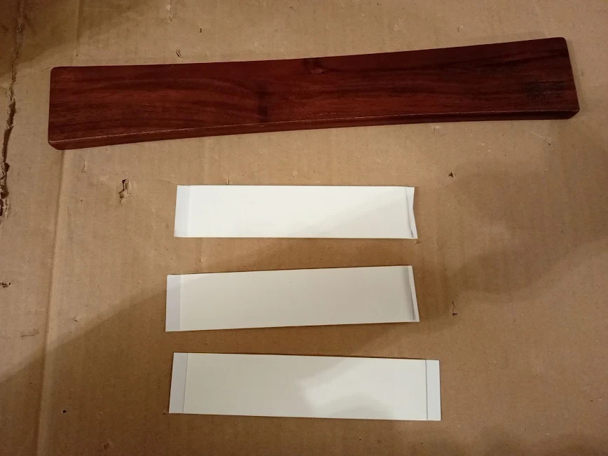 HOSHANHO Magnetic Knife Strips Magnetic Holder Wall Acacia 0.67x15.75x2.48in