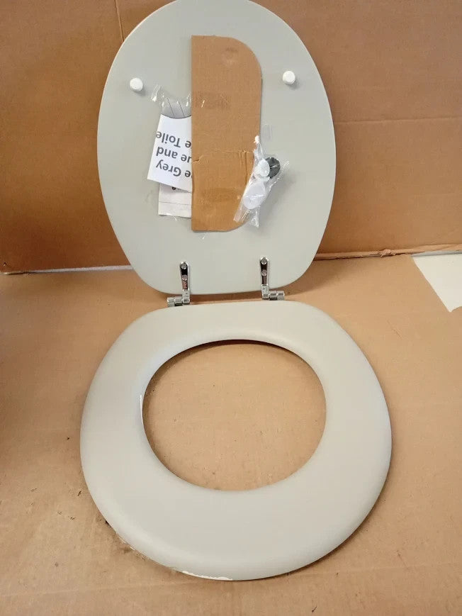 Argos Home Tongue Groove Style Toilet Seat Adjustable 45x37.3x5.3cm