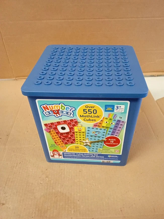 Learning Resources MathLink Cubes Numberblocks Heroes Zeroes Activity 3+