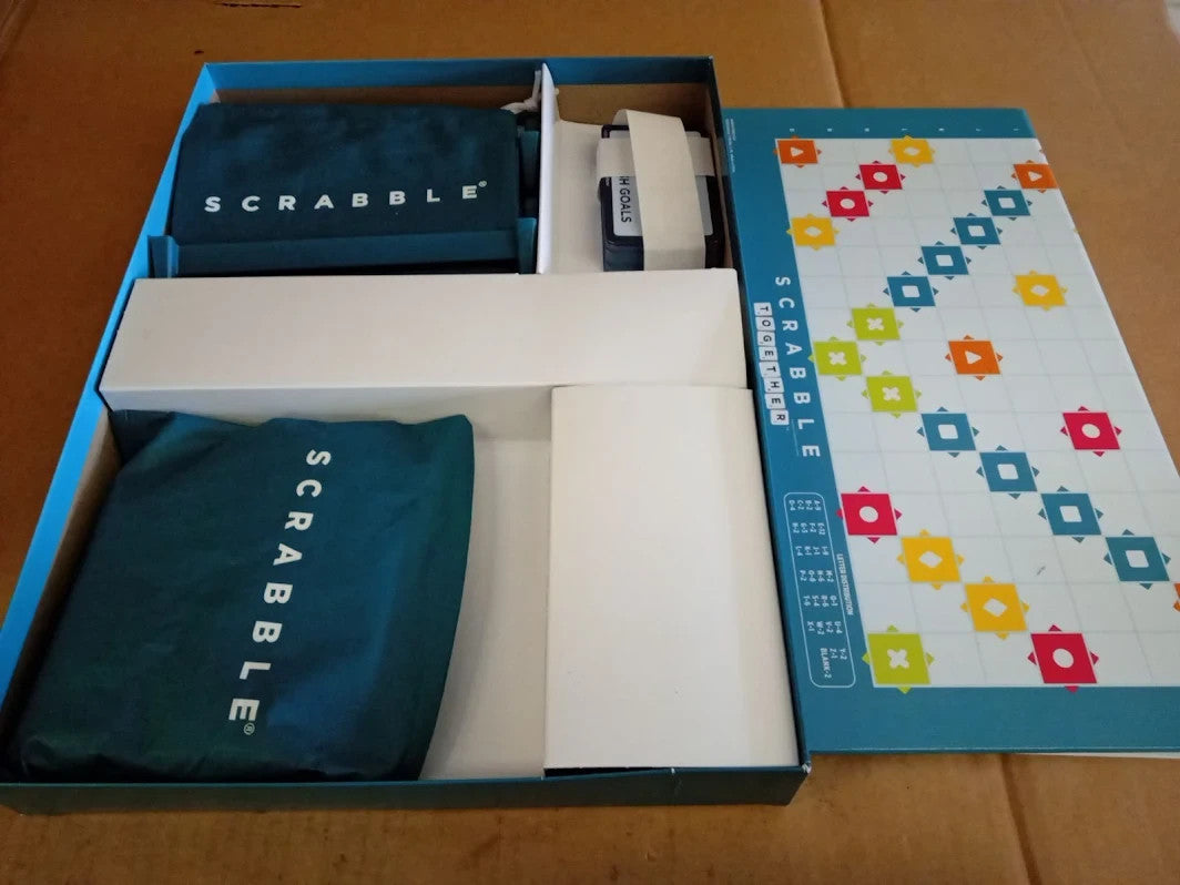 Mattel Scrabble Board Game Family Word Game UK Version HWD43 Ages 8+ Design New