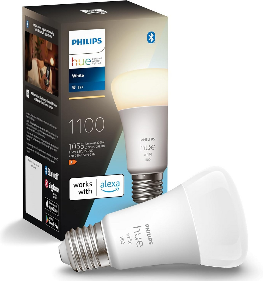 Philips Hue E27 Lamp 1 Pack 1x1055 Lm 11W Warm White Light Dimmable New