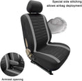 TOYOUN 3D Stripe Van Seat Covers Universal Fit Front Single Double Grey New