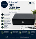 Sterling DB01 Deed Boxes Black 12in Alloy Steel Classic