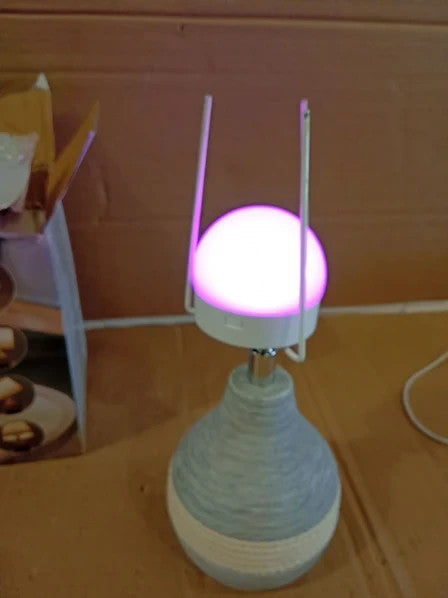 Intelive Small Rechargeable Cordless Ceramic Table Lamp Remote 3.3x4.76x10.6in