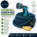 Expandable Garden Hose Pipe 100ft 10 Pattern Spray Nozzle Retractable Gardening