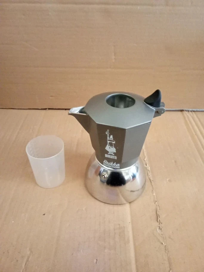 Bialetti Brikka Induction Coffee Maker 4 Cup 170ml Espresso Bar Style Silver New