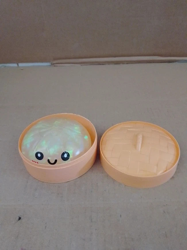 2026 New Giant Flashing Dumpling Squeeze Toys Soft Sticky Steamer Box New