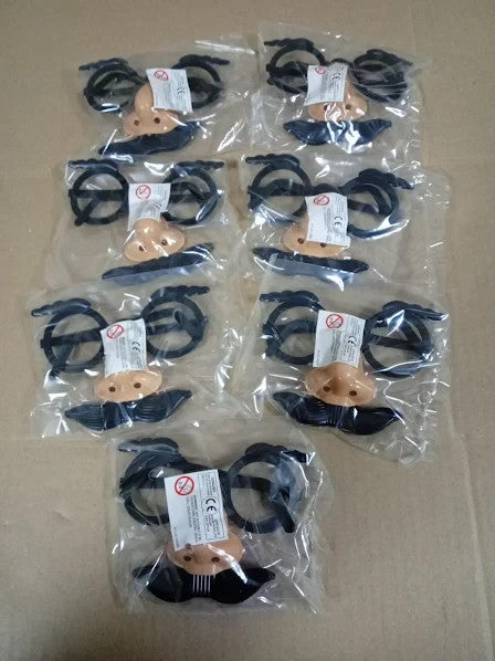Baker Ross AW501 Funny Face Disguises Nose Party Eye Glasses Pack Of 7 New
