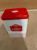Tala Originals Plain Flour Storage Tin Red 12.5x9.3cm Durable Stylish Kit