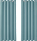 Deconovo Blue Soft Thermal Insulated Eyelet Blackout Curtains 2.29x1.68m New