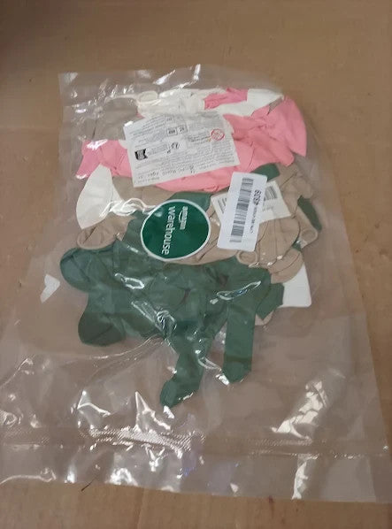 Kit Arche Rose Vert Sage 150pcs Pink White Gold Green Ballons 32x22x2cm New