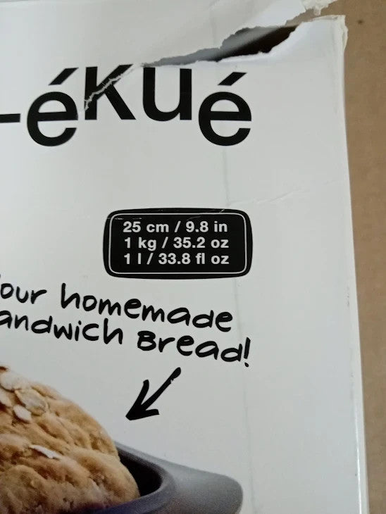 Lekue 1 Piece Silicone Loaf Bread Mould Rectangular Dishwasher Safe Non Stick